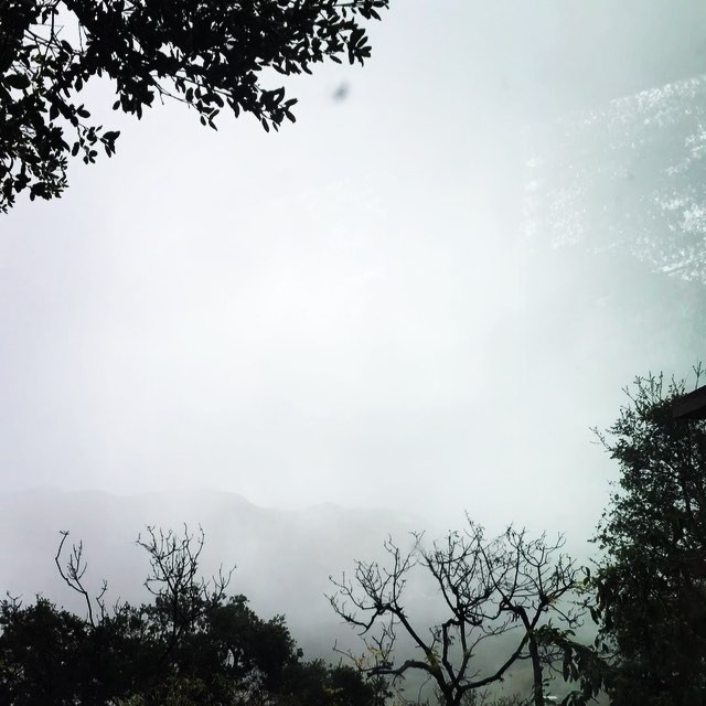Some real apocalyptic typa fog coming for the Hollywood sign...