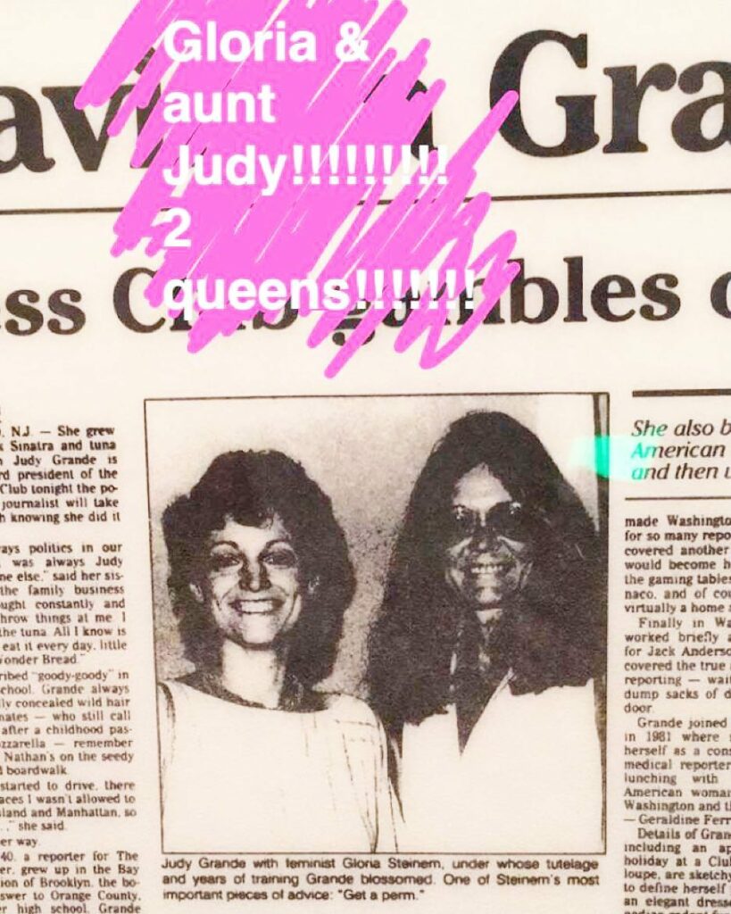 queens of my heart (my aunt Judy with Gloria Steinem ♡)...