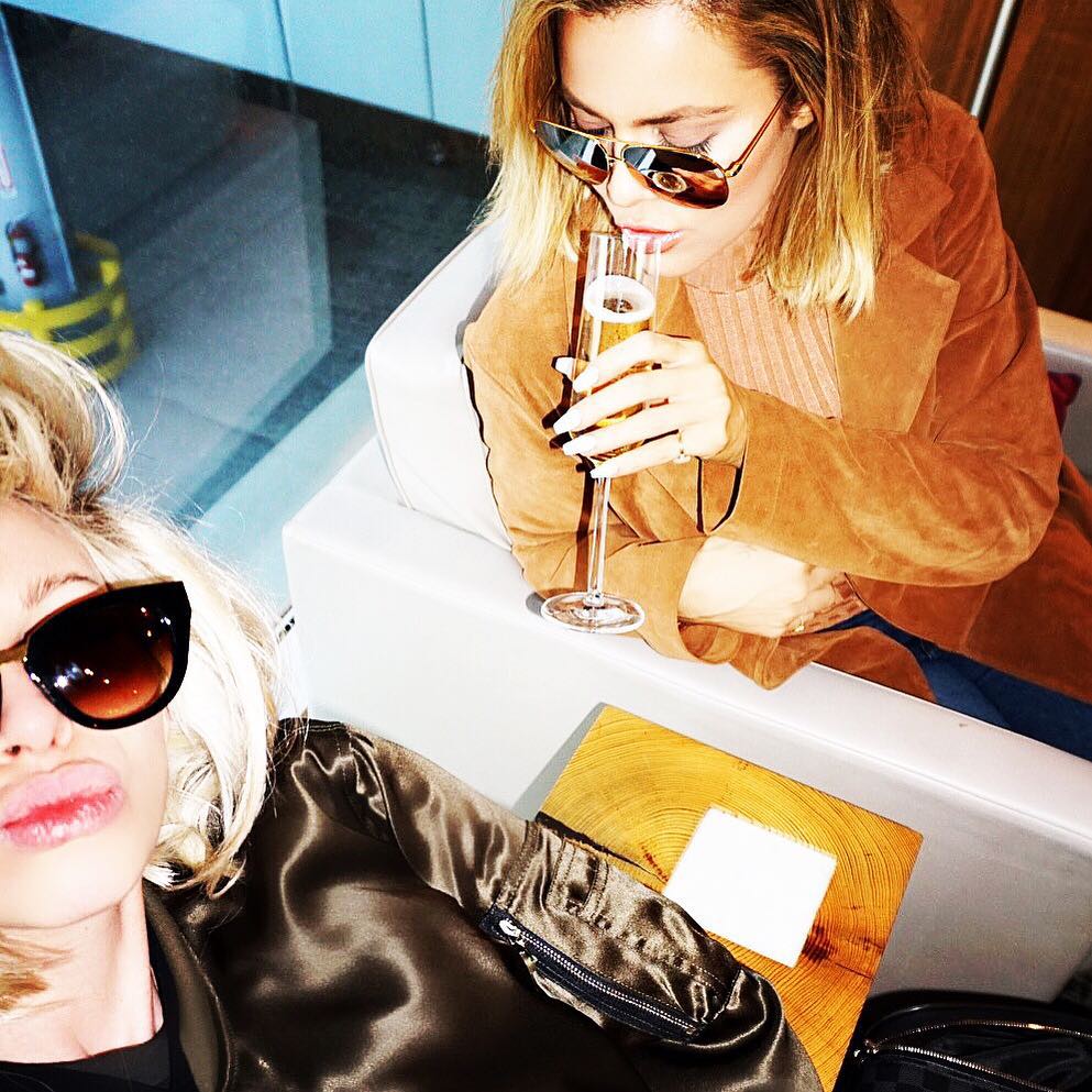 Kocktails with Khloé and Joyce!! ...