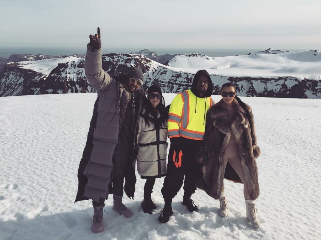 On top of a glacier!...
