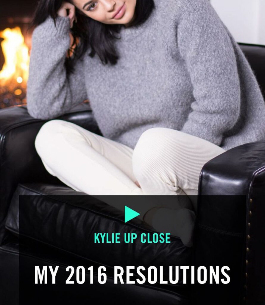New video up on TheKylieJenner.com & on my app. Answering all your New Years que...
