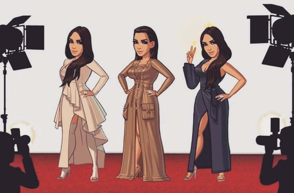 Obsessed with these new looks in the Kim Kardashian Hollywood game! Download it ...
