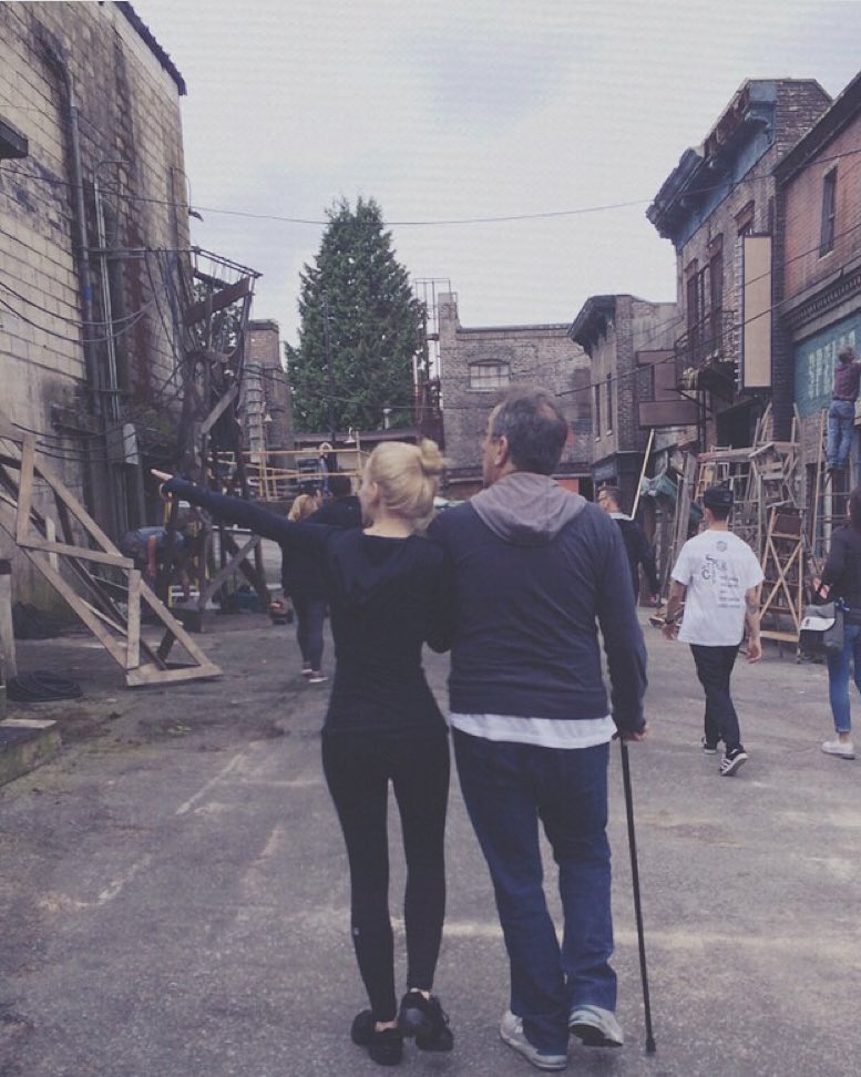 1st walk around the set of #disneydescendants w @kennyortegablog  back in May of...
