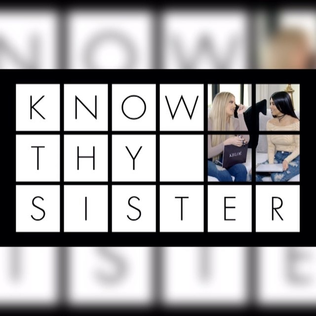 Who knows the other better? Watch @kourtneykardash and I play Know Thy Sister to...