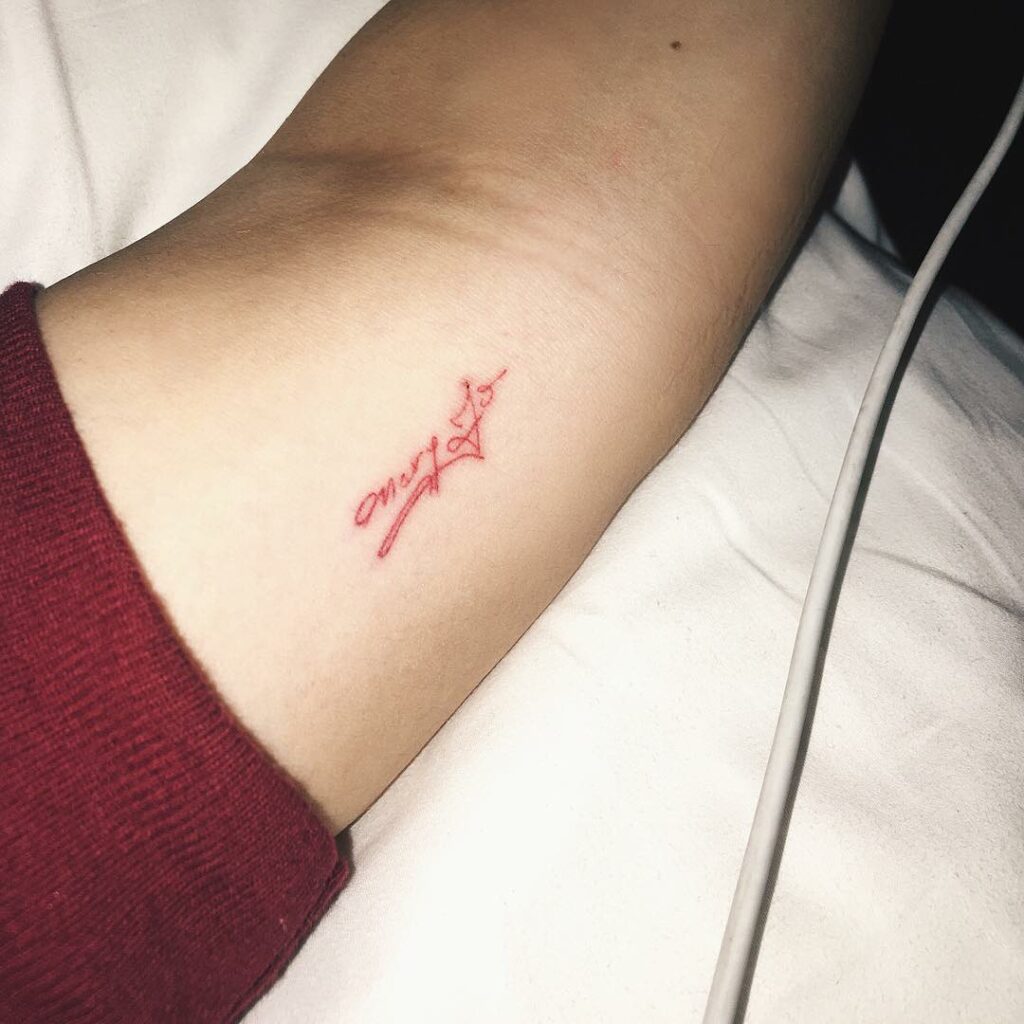 grandmothers name in my grandfathers handwriting...