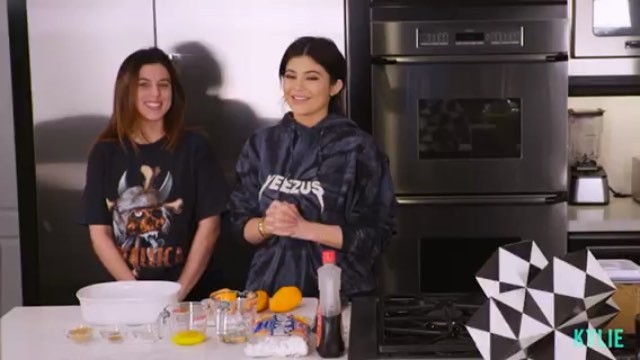 the first episode of Cooking with Kylie is now up on TheKylieJenner.com & The Ky...