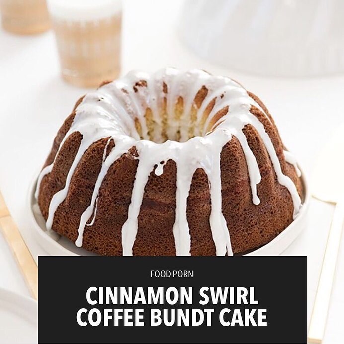 This cinnamon swirl coffee bundt cake is so freakin good! New #FoodPorn is on my...