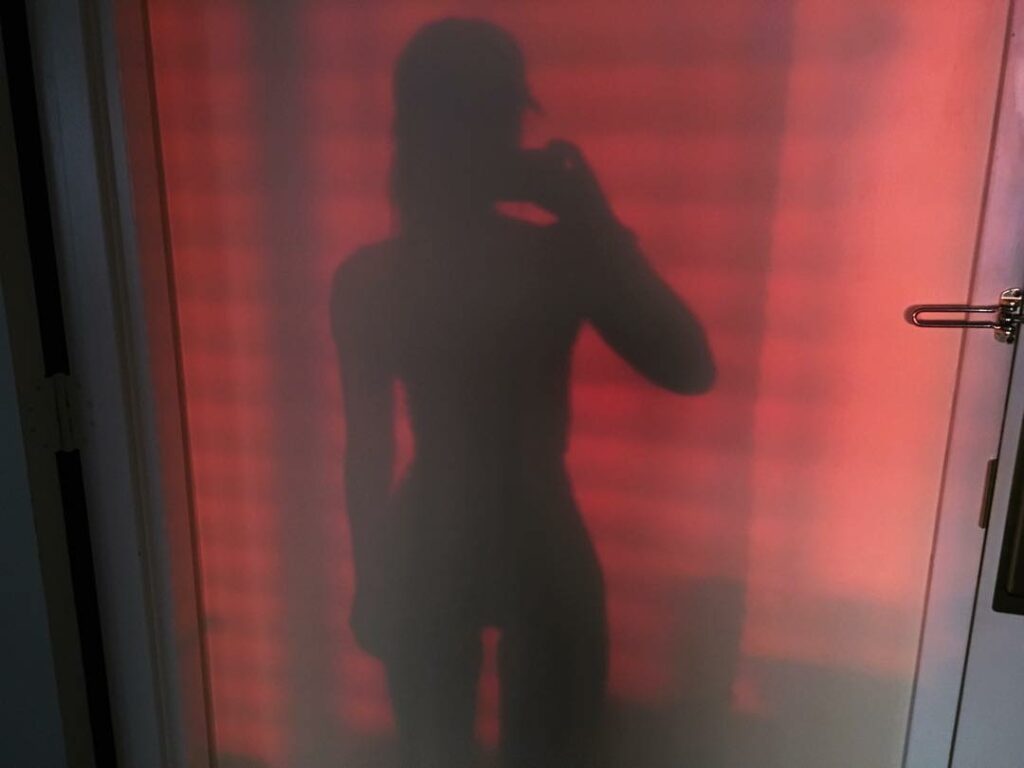 Houston sunset, no filter
Edit: YO, IM NOT NAKED. I'm wearing high waisted jeans...
