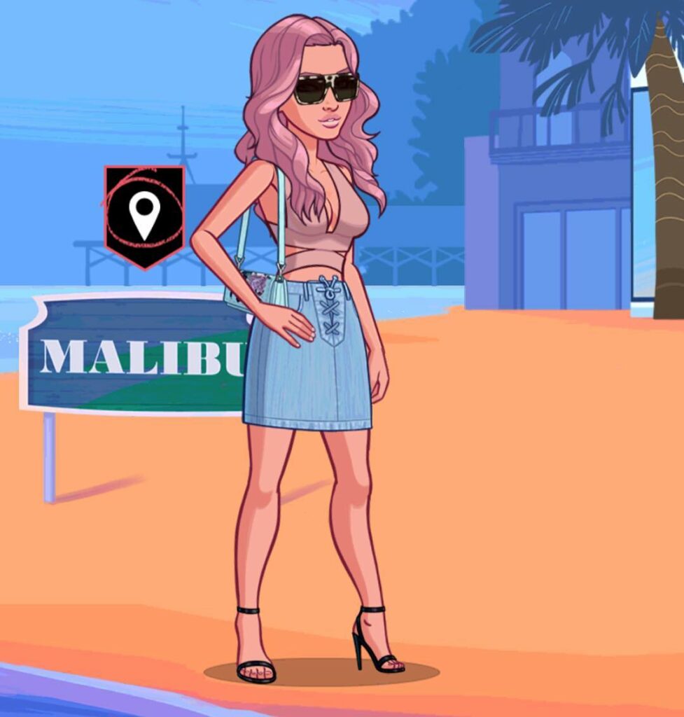 Playing the KENDALL&KYLIE game! Find it in the App Store. I'm so addicted ...