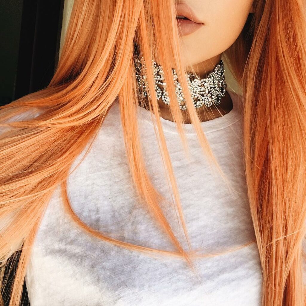 peach...