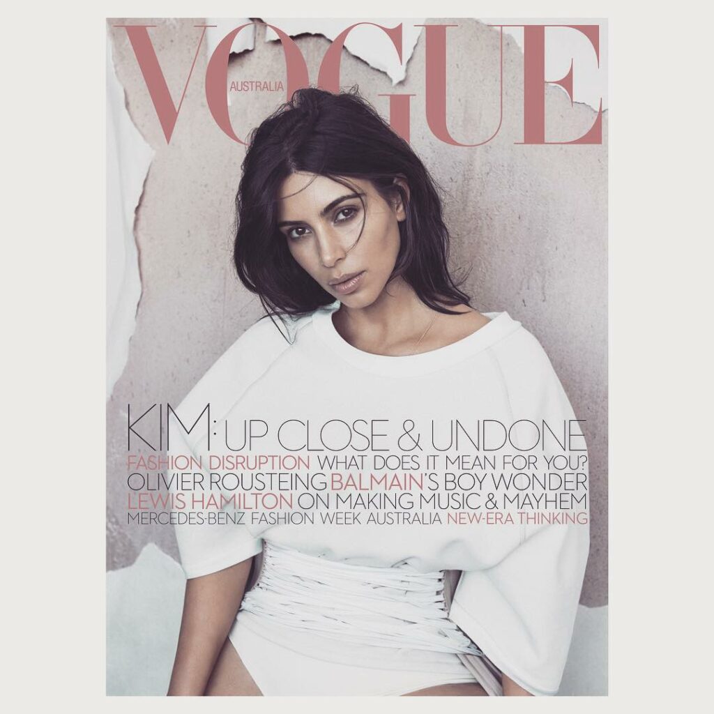@VogueAustralia June Cover wearing Yeezy...