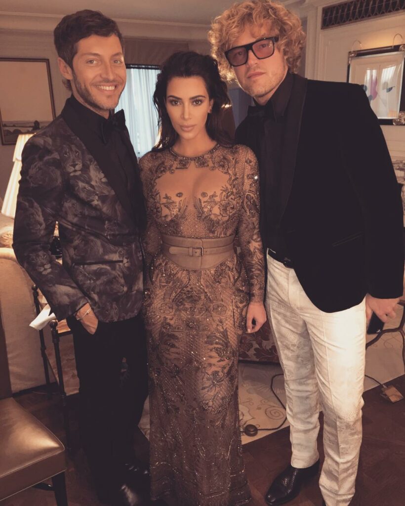 What a fun night!!!! Getting ready for the Vogue 100th birthday party with @pete...