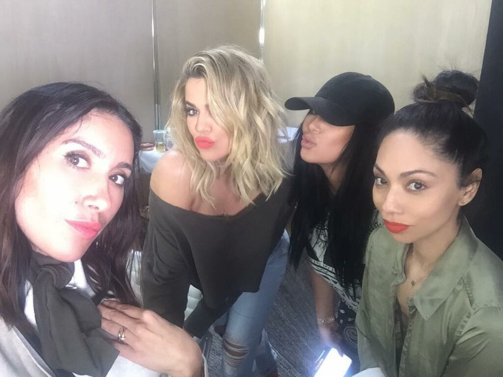Squad on set for my denim line coming soon!! I love these ladies!!!...
