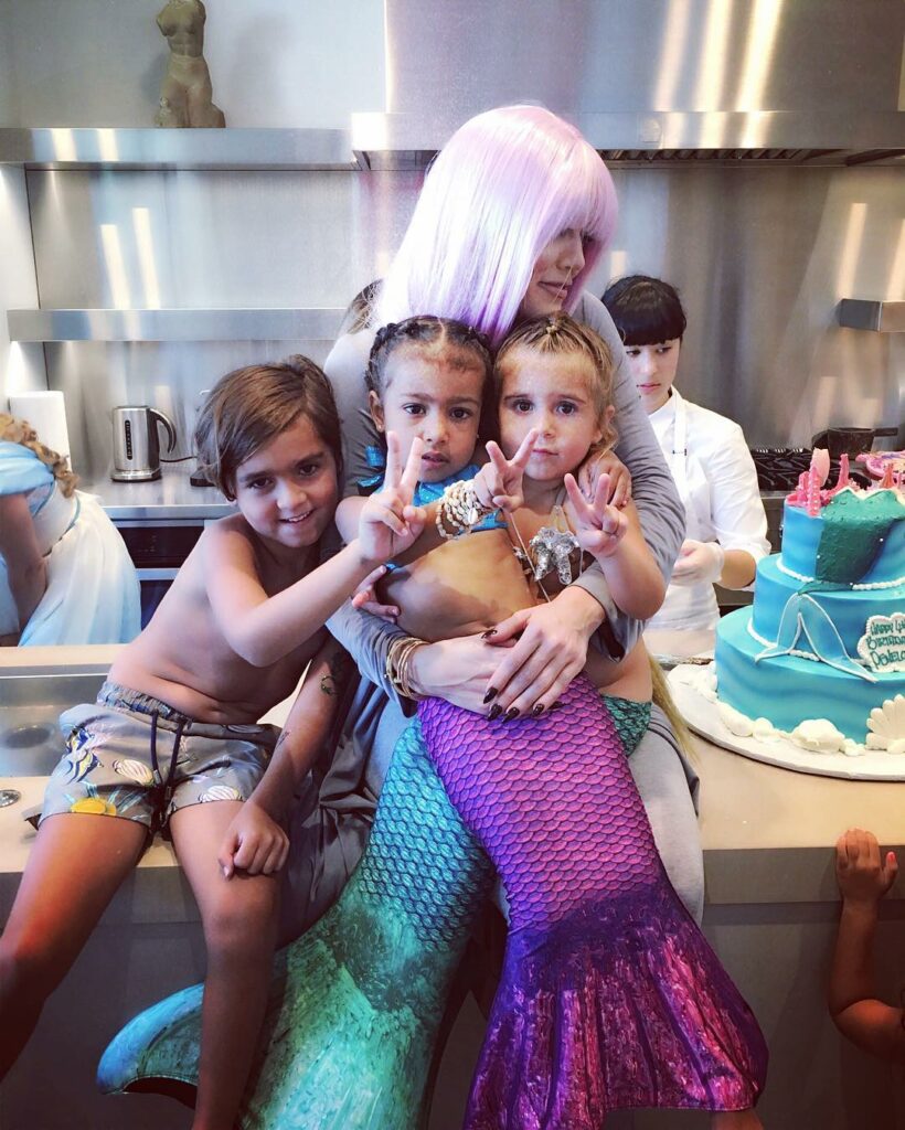 The best seat in the house with my Mermaids and my Mase...