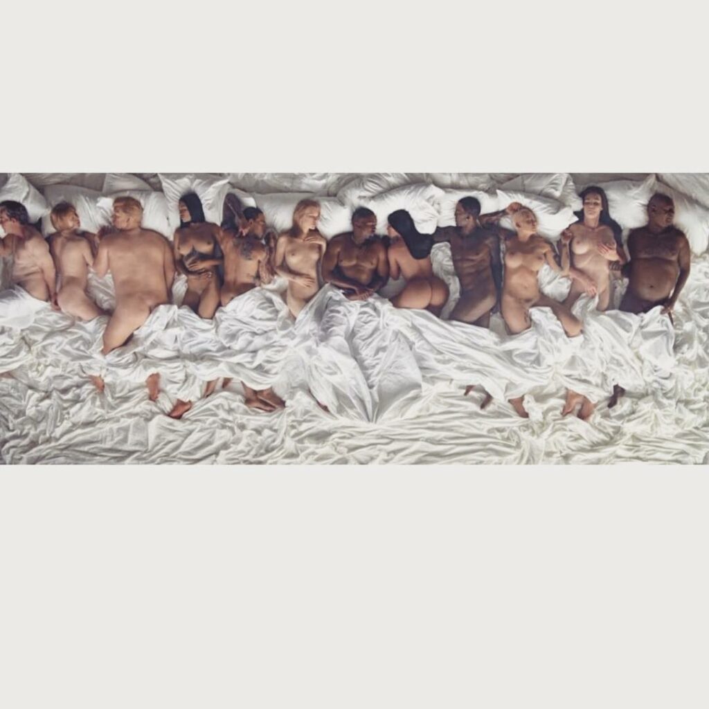 Check Kanye's Twitter for al of the FAMOUS viewings...