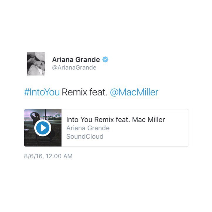 #IntoYou remix feat @larryfisherman on my soundcloud...