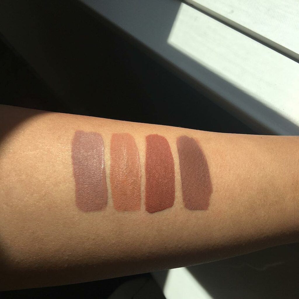 available right now on KylieCosmetics.com left to right: Maliboo, Exposed, Ginge...