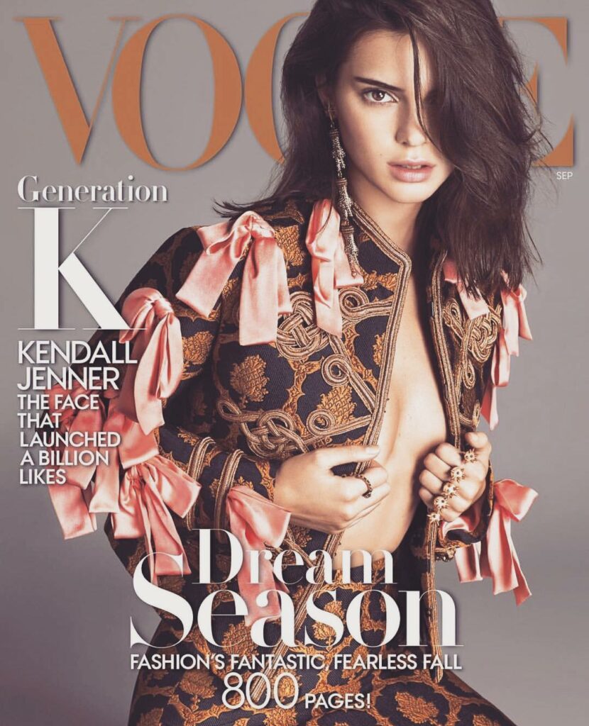 September Issue of Vogue!!!!!!! Yesss @kendalljenner True fan girl moment seeing...