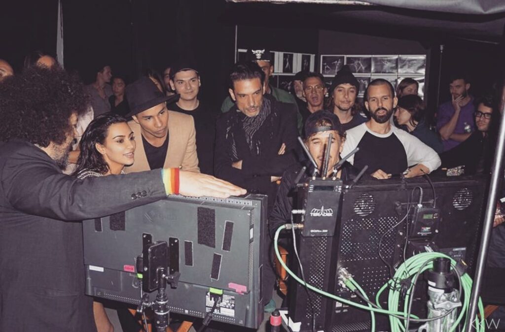 This Balmain campaign was epic! I posted all of the bts pics on KimKardashianWes...