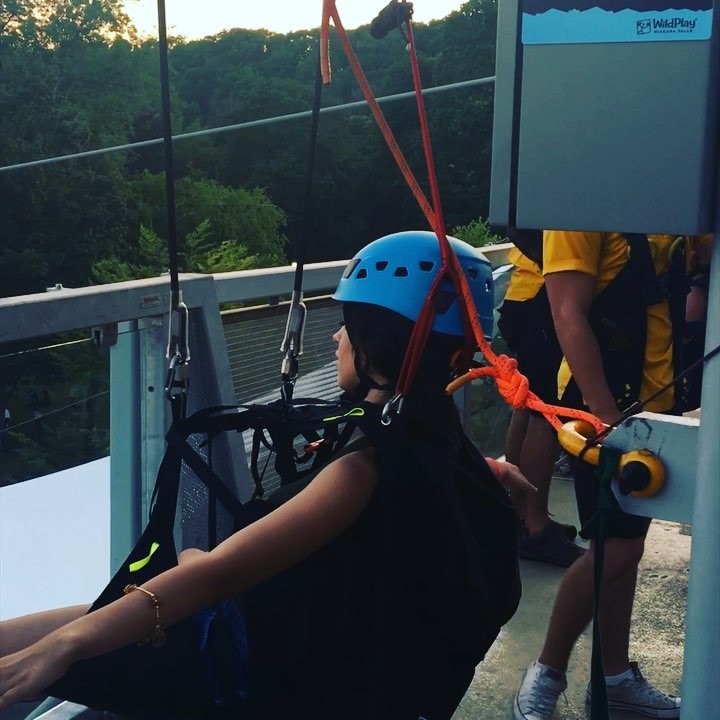 what basically sums up what we were feeling before we zip-lined niagara falls is...