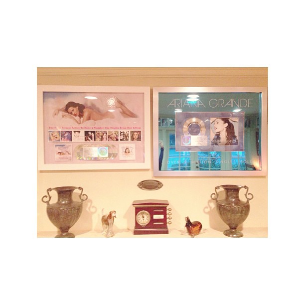 Favorite thing ever. Me & @KatyPerry's plaques next to each other at out voice t...