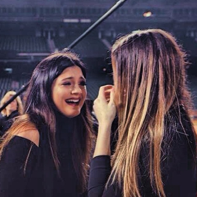 Clearly @kyliejenner and I were having a moment! #TearsOfJoy #Sisters...