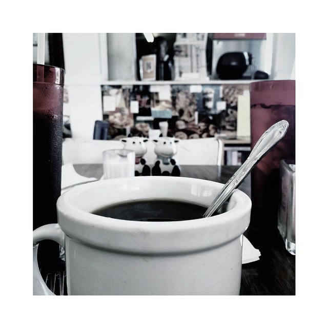 diner coffee Saturdays // black no sugar...