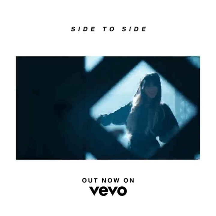 #SideToSide feat @NICKIMINAJ dir by @hannahluxdavis out now on @Vevo:  ♡ ...