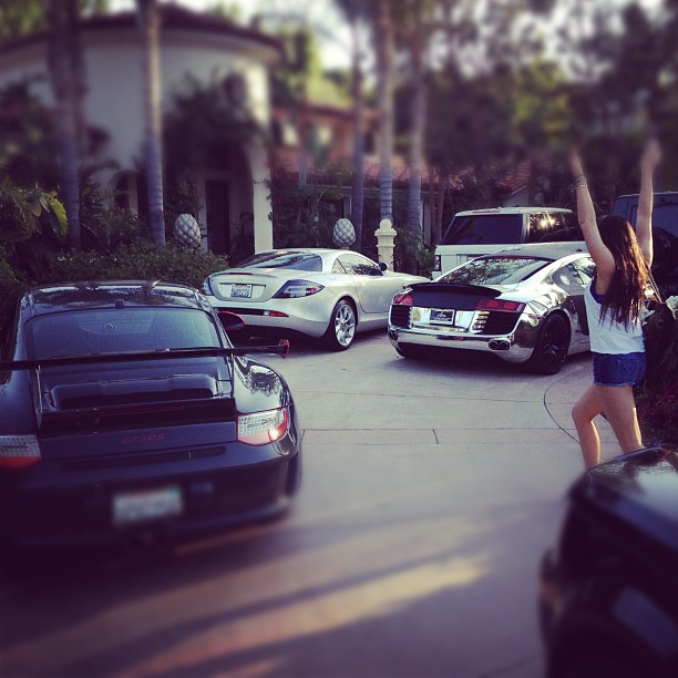 Driving home to all this! #yup my family is officially car CRAZY...