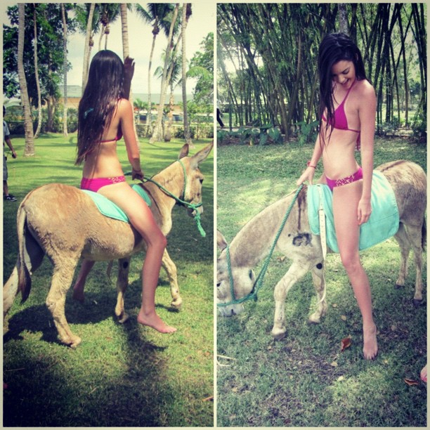 #tbt donkey ridin' in DR ...