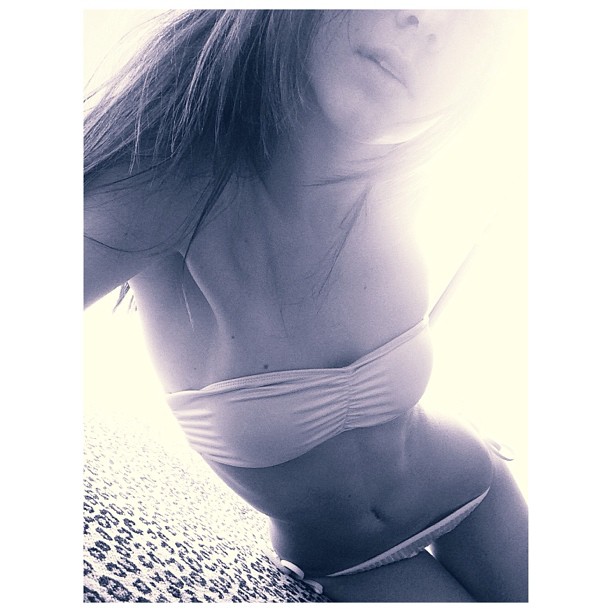 getting my tan on ...