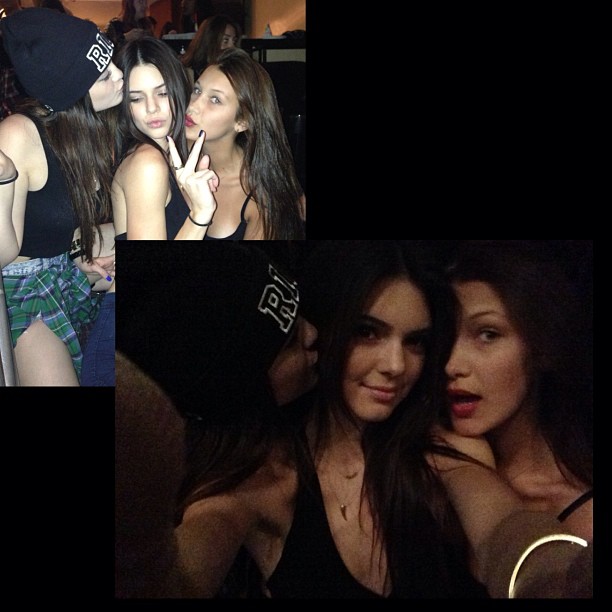 friendly sistasssss @bellahadid @kyliejenner...