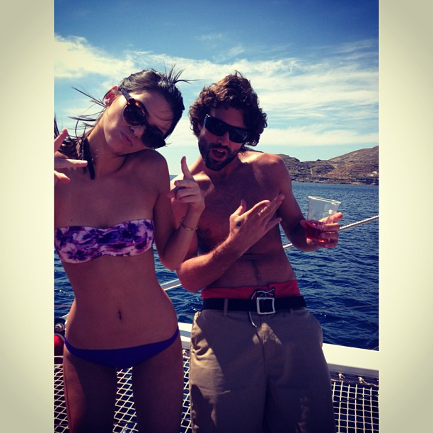 we on a boat! @brodyjenner...
