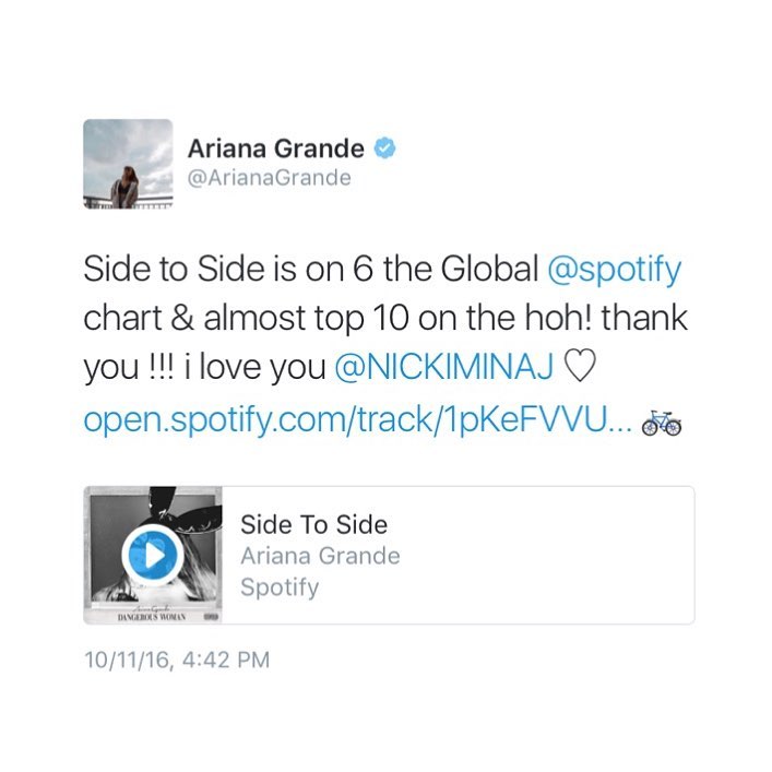 excited and grateful !!!!!! thank you ♡ #sidetoside ...