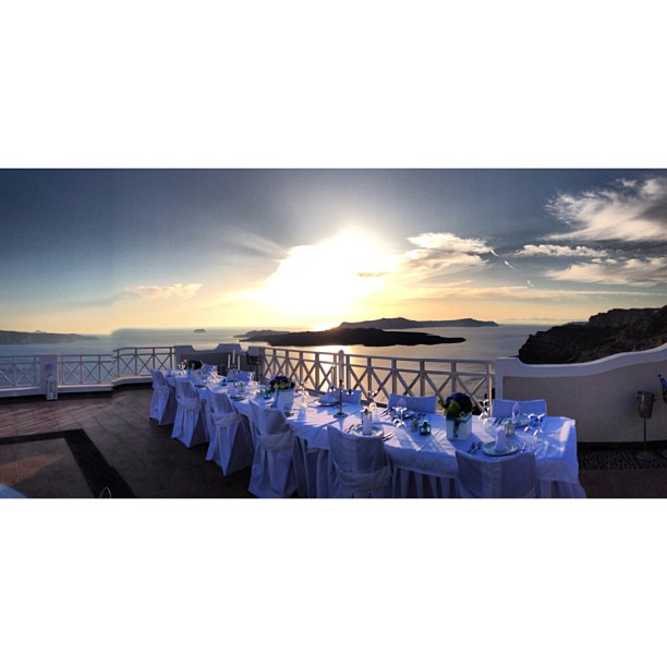 dinner with a view! #NoFilterNeeded...