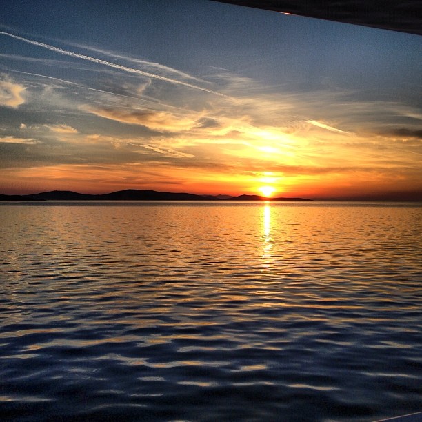 a Greek sunset...