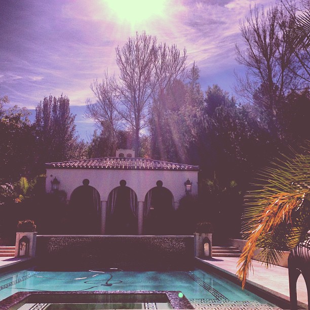 I want summer back so I can lay by this pool again!  #PrettyDay...
