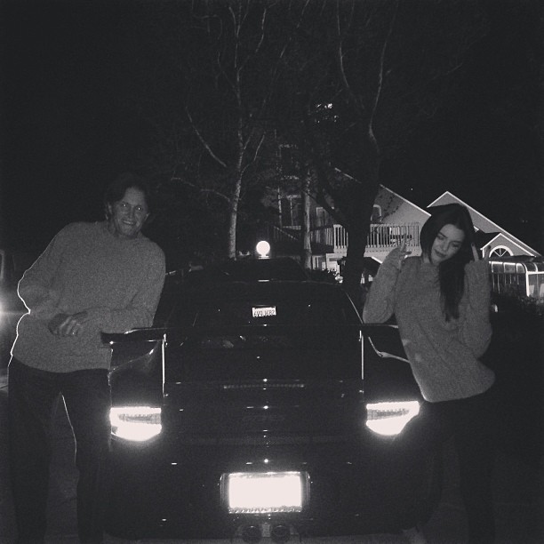 me and my daddy were matching tonight ...