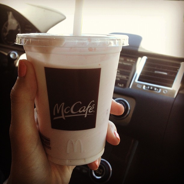 strawberry milkshake  ...