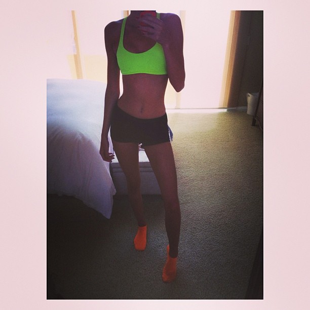 always keep in bright and colorful when I workout ...