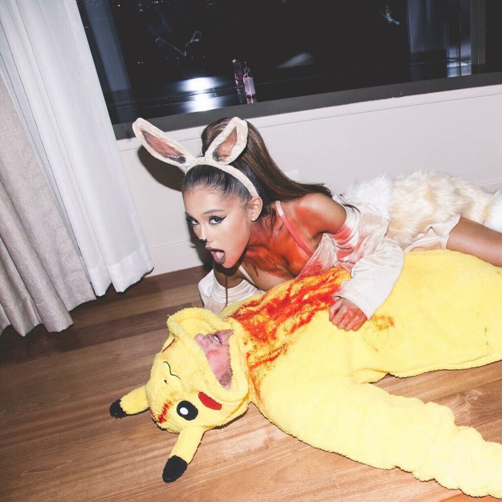 Look 1, Part 2:
Eevee cannot contain her love, excitement and adoration for Pika...
