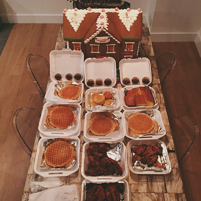the gingerbread man has a sweet driveway...