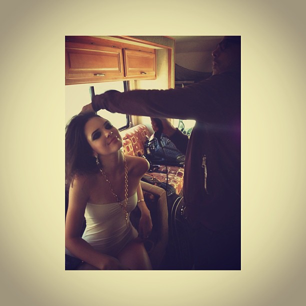 behind the scenes @hairromeo...