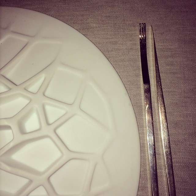 this is my fork and knife. it's going to be a rough dinner...
