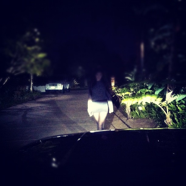 Should I run her over? Or.......
