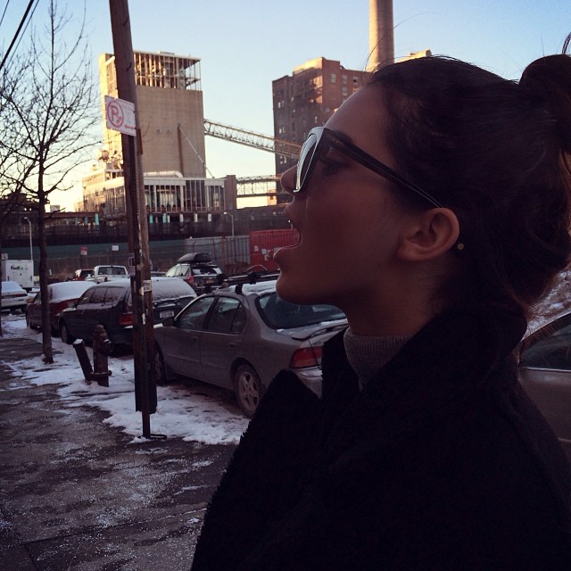 was trying to show you guys how cold it is but you can't see my breath so now it...