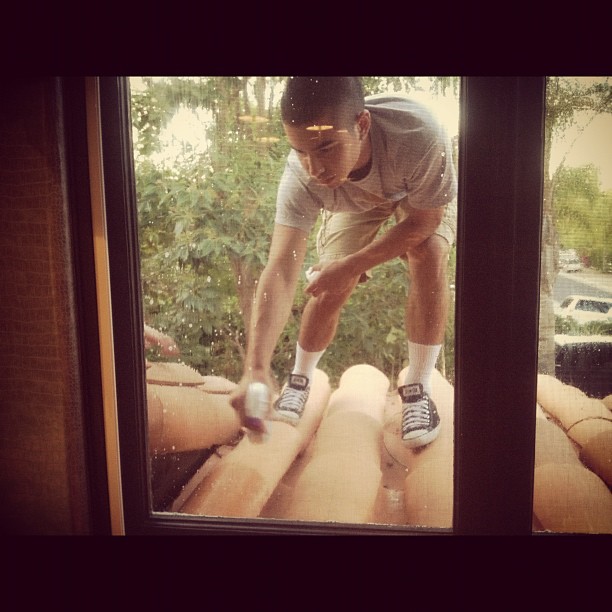 @spencer_mow saving lives! #blackwidow #spiderexpert #monster...