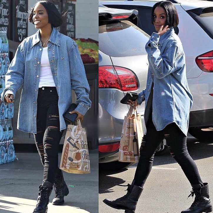 Oh hi @kellyrowland!! I see you in your Good American jeans!!! You look  #GoodAm...
