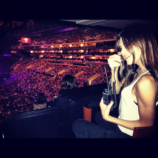 directing the show #staplescenter ...