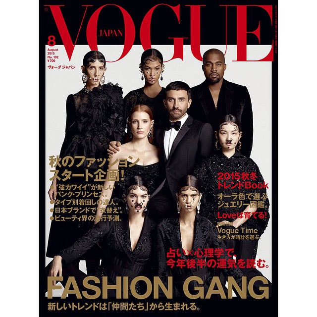 FASHION GANG FASHION FAM...cover of Vogue Japan @riccardotisci17 @givenchyoffici...